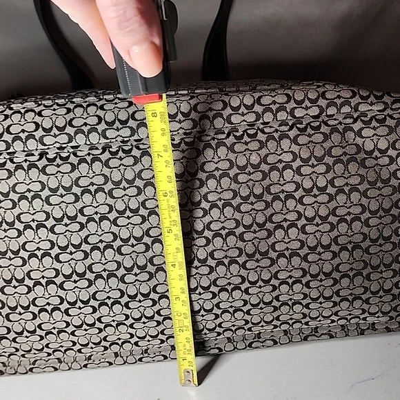 Coach Monogram Black Tote - Picture 8 of 12